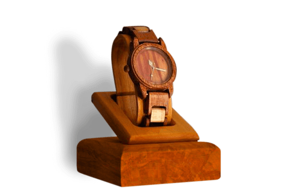 Wood Art Finland watch carved from wood
