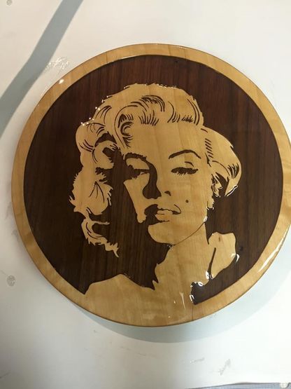 Wood Art Finland – Marilyn Monroe portrait