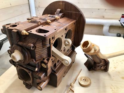 Wood Art Finland Volkswagen engine
