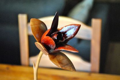 Wood Art Finandin jalopuusta veistetty kukka